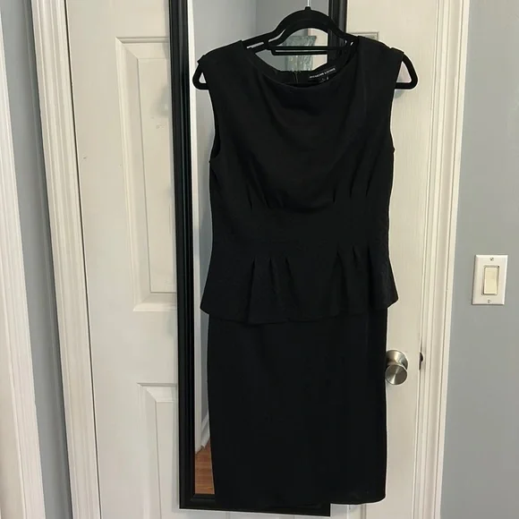 American Living Black Peplum Sheath Dress 8